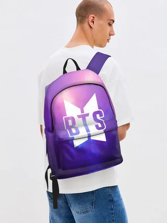 Джинсовый рюкзак с принтом «BTS — BTS SPACE»