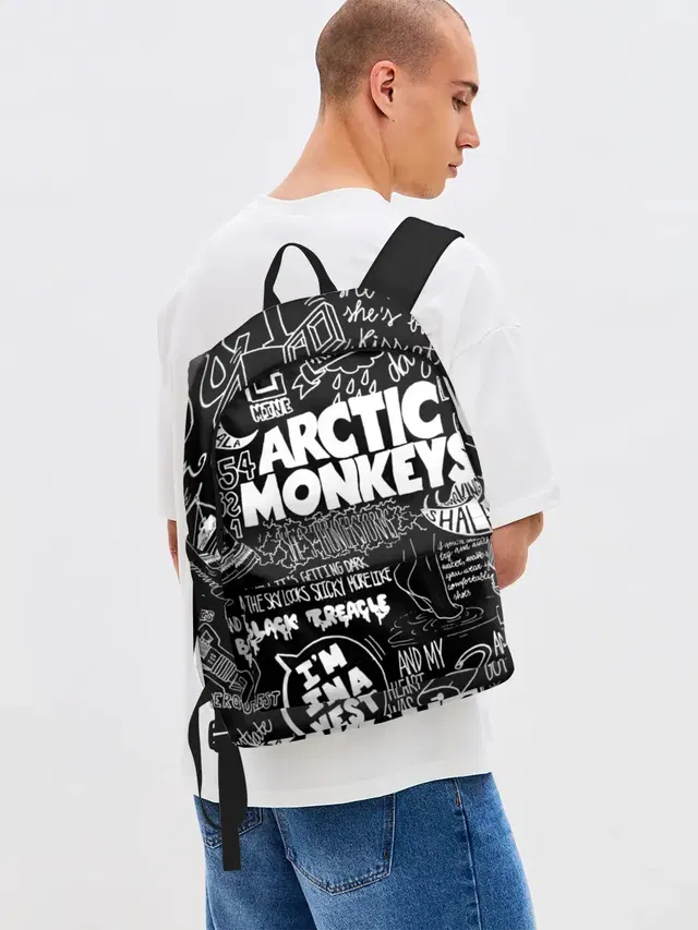 Джинсовый рюкзак с принтом «Arctic Monkeys»