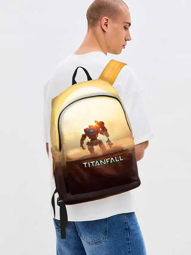 Джинсовый рюкзак с принтом «Titanfall»