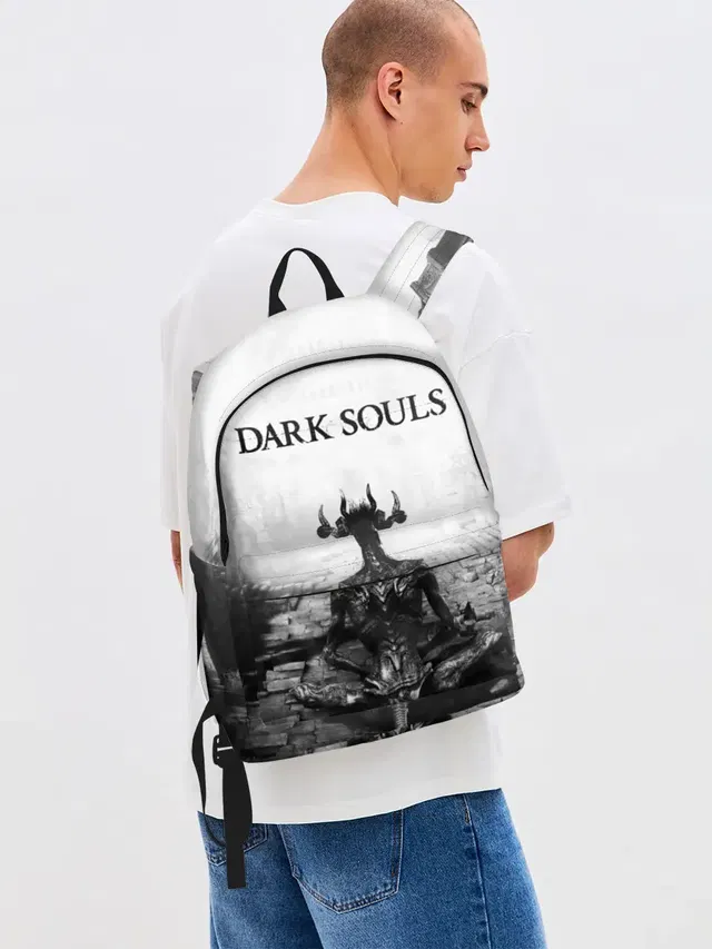 Джинсовый рюкзак с принтом «Anor Londo»