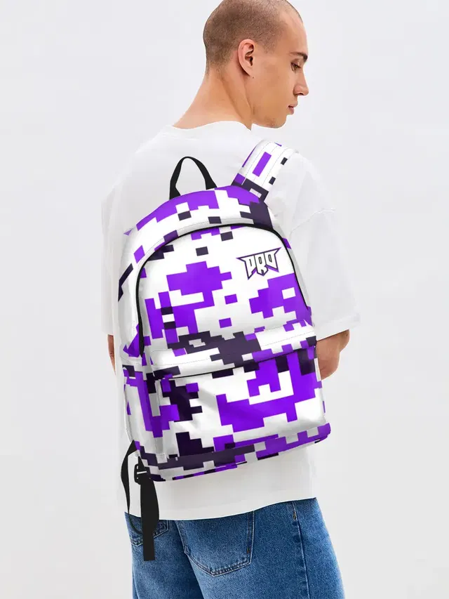 Джинсовый рюкзак с принтом «digital camouflage»