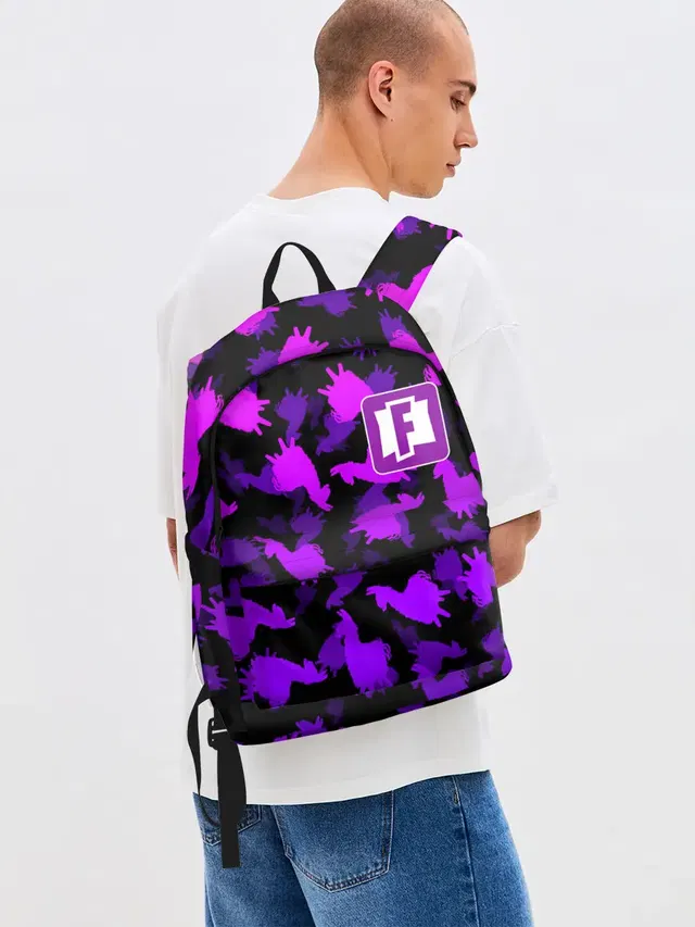 Джинсовый рюкзак с принтом «Loot Llama»