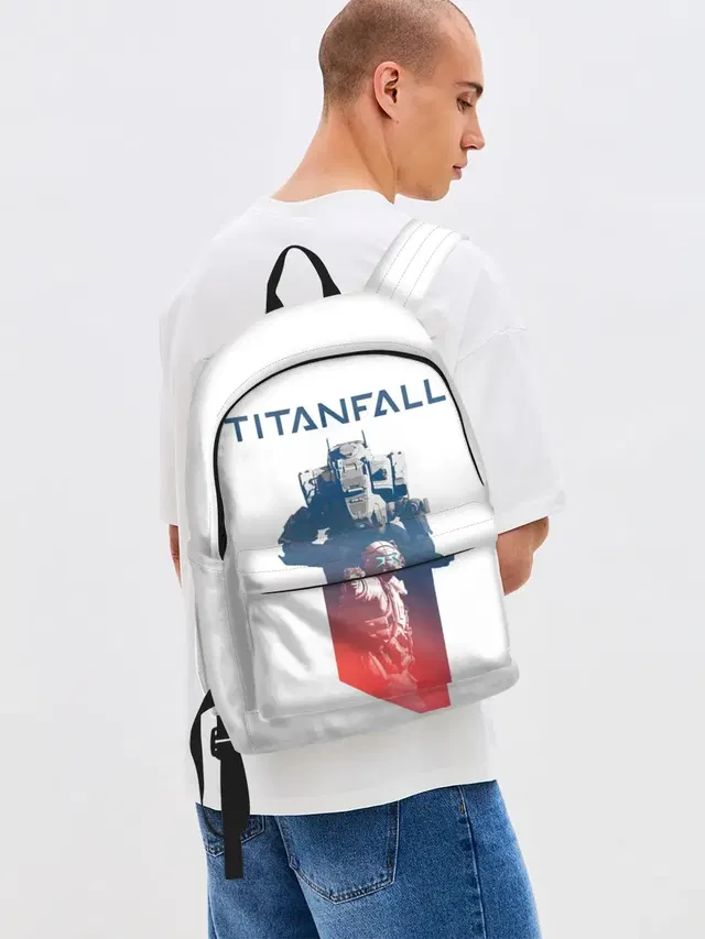 Джинсовый рюкзак с принтом «Titanfall»