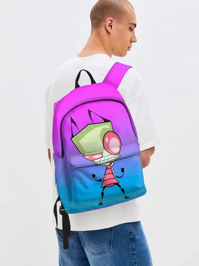 Джинсовый рюкзак с принтом «Invader Zim — Захватчик Зим»