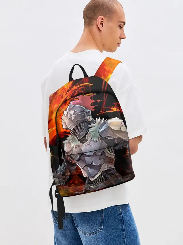 Джинсовый рюкзак с принтом «Goblin Slayer 2»