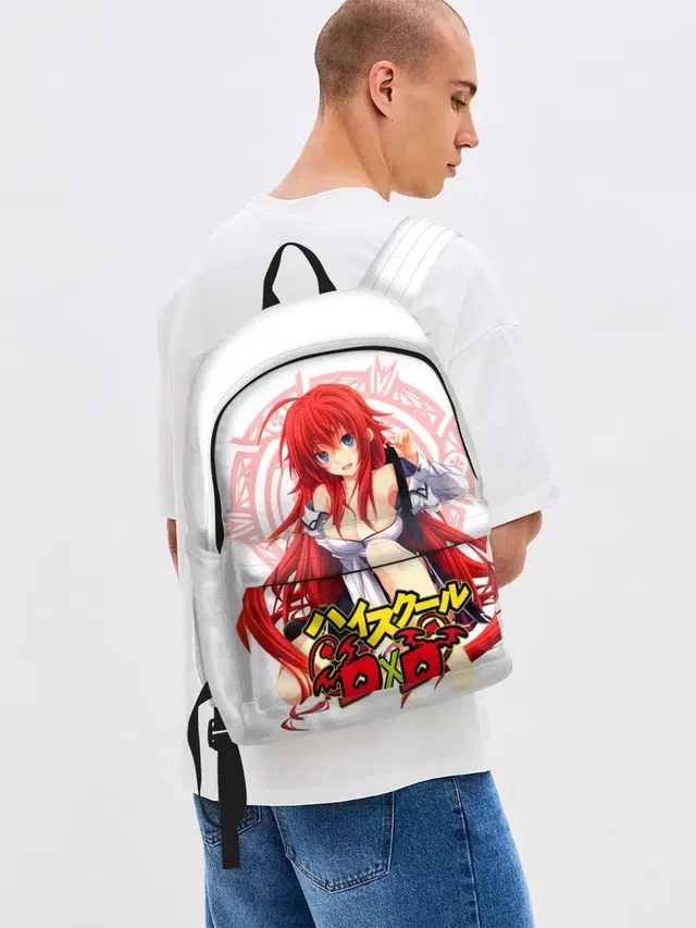 Джинсовый рюкзак с принтом «Демоны старшей школы — High School DxD, Риас»