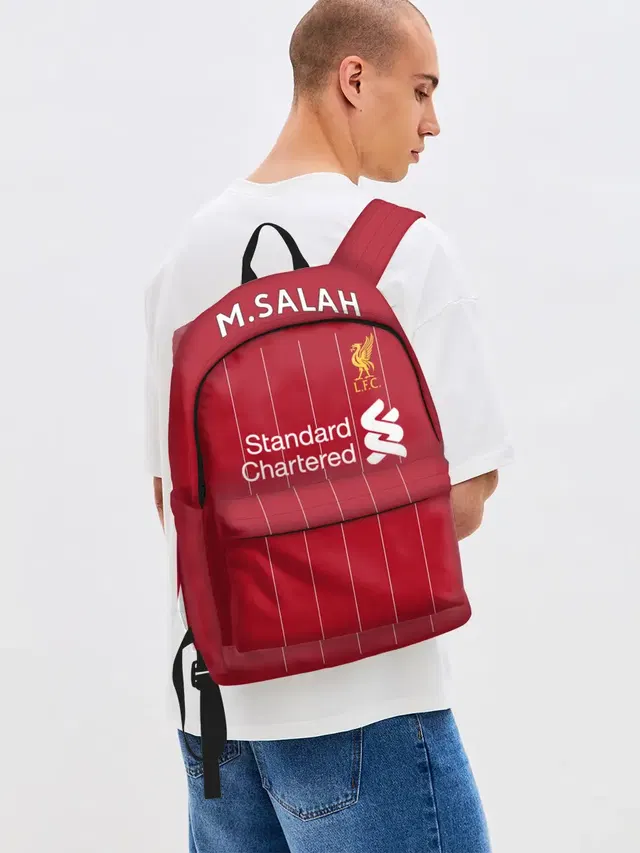Джинсовый рюкзак с принтом «Salah home 19-20»