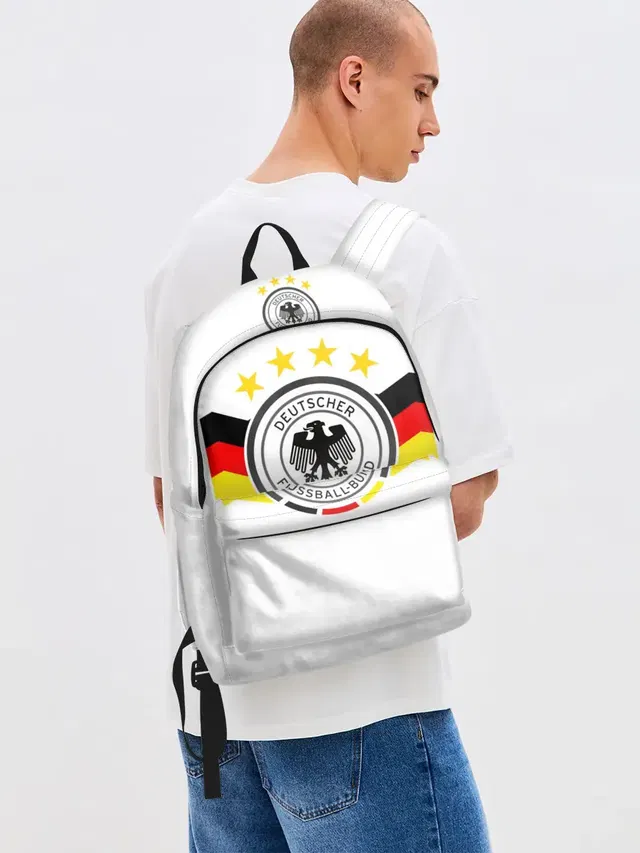 Джинсовый рюкзак с принтом «Bundesadler»