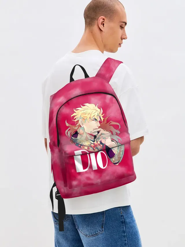 Джинсовый рюкзак с принтом «Dio Brando»