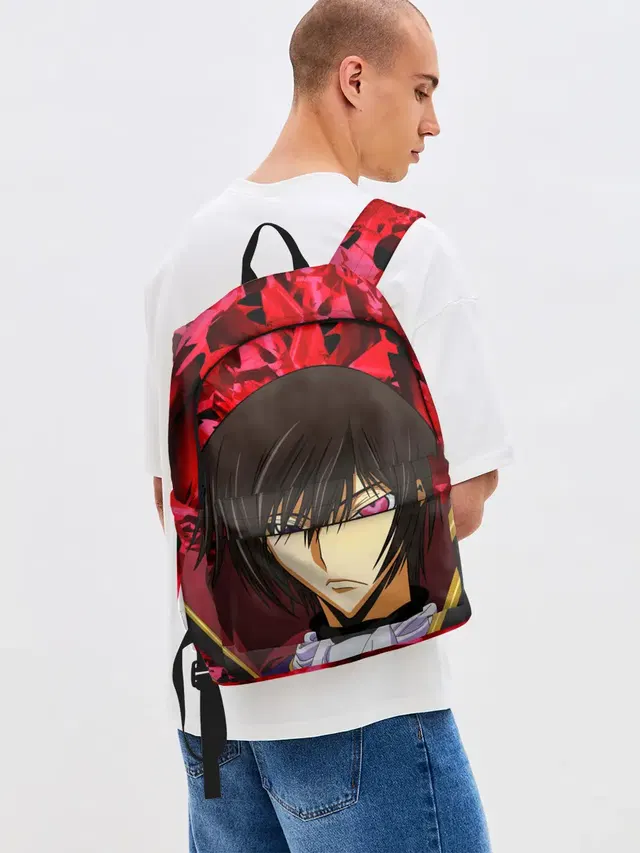 Джинсовый рюкзак с принтом «Code Geass — GODE GEASS textured»