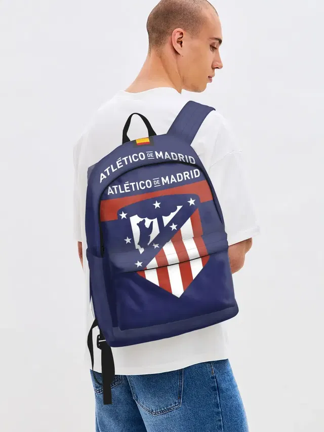 Джинсовый рюкзак с принтом «Atletico Madrid — Atletico de Madrid»