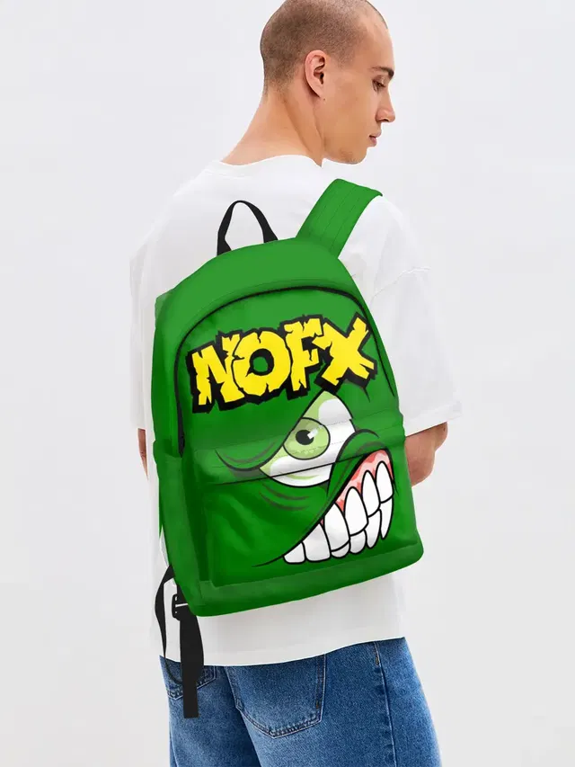 Джинсовый рюкзак с принтом «NOFX»