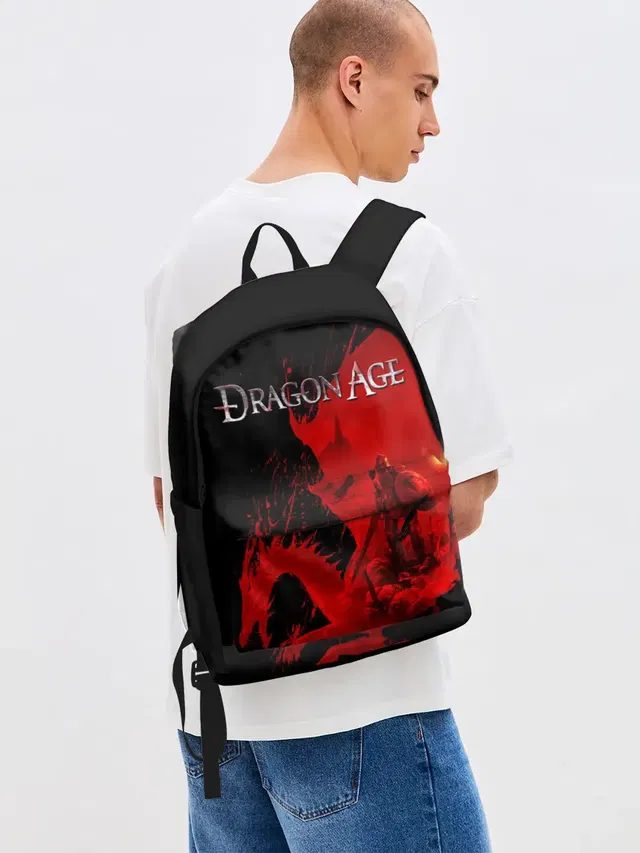 Джинсовый рюкзак с принтом «Разные игры — Dragon Age»