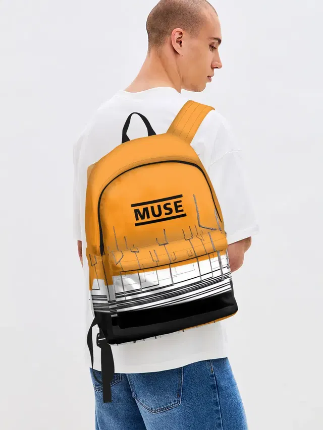 Джинсовый рюкзак с принтом «Muse»
