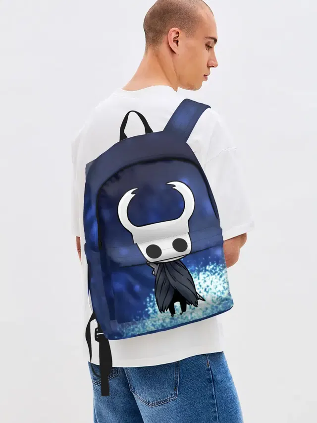 Джинсовый рюкзак с принтом «Рыцарь - HOLLOW KNIGHT»