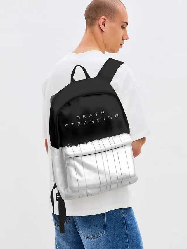 Джинсовый рюкзак с принтом «Minimalism»