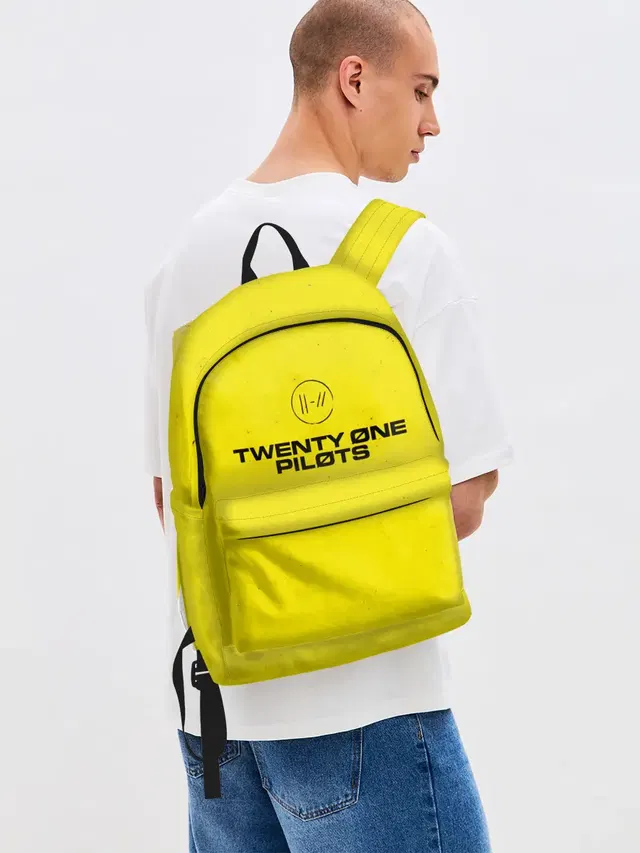 Джинсовый рюкзак с принтом «Twenty One Pilots»