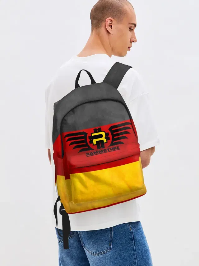 Джинсовый рюкзак с принтом «Flag of Germany»