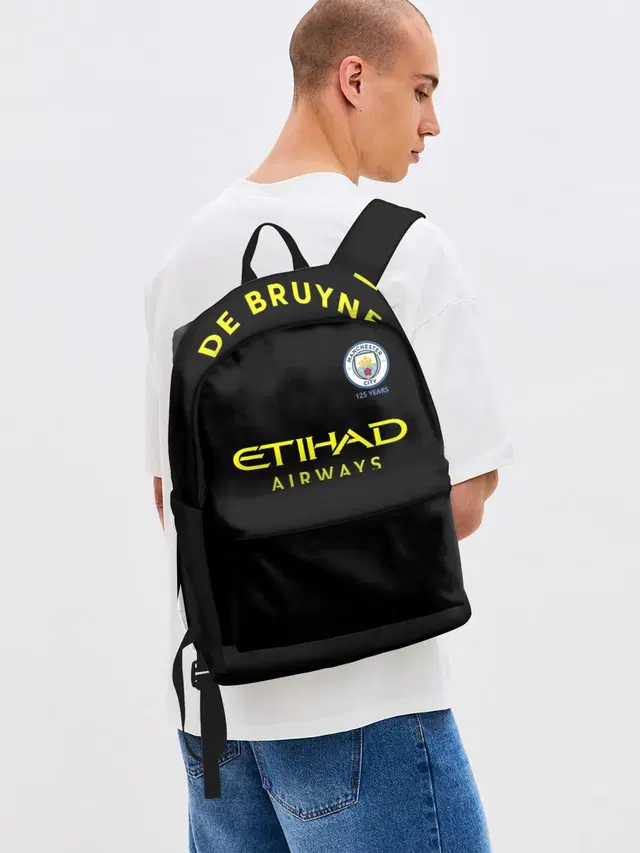 Джинсовый рюкзак с принтом «De Bruyne away 19-20»