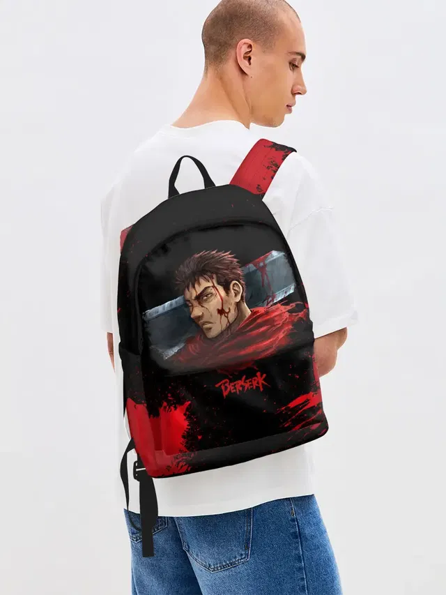 Джинсовый рюкзак с принтом «Берсерк — BERSERK»