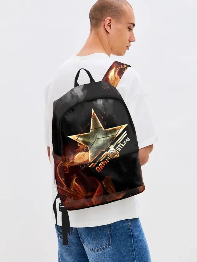 Джинсовый рюкзак с принтом «Star»