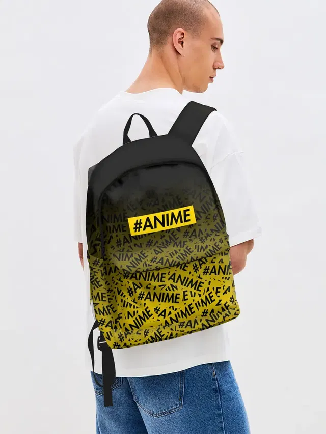 Джинсовый рюкзак с принтом «ANIME pattern»
