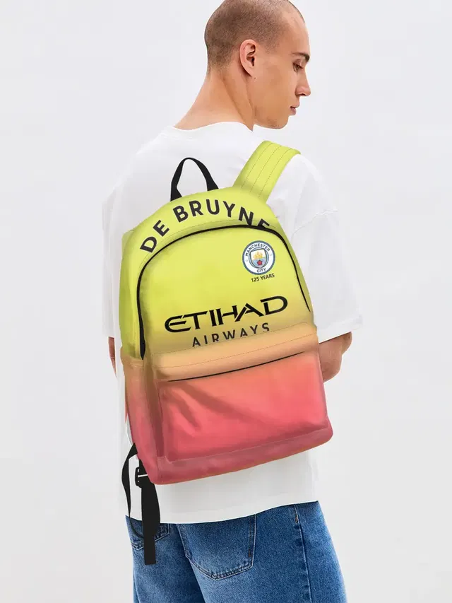 Джинсовый рюкзак с принтом «De Bruyne third 19-20»