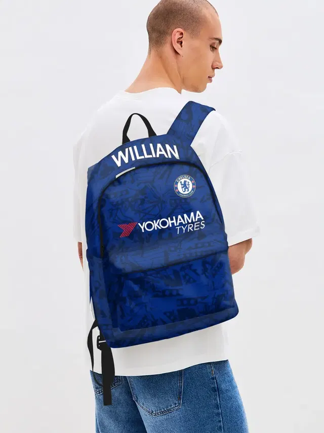 Джинсовый рюкзак с принтом «Willian home 19-20»