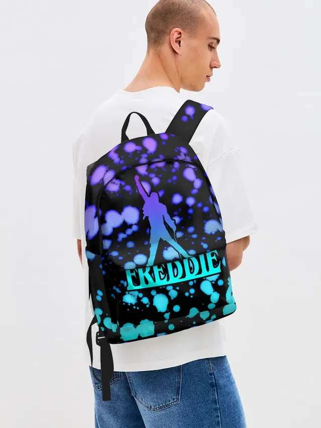 Джинсовый рюкзак с принтом «Freddie»
