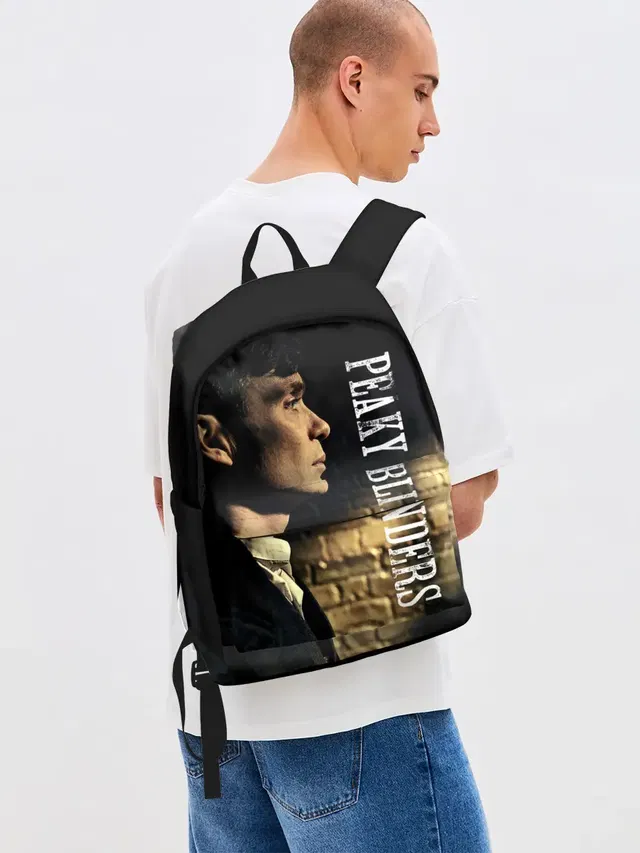 Джинсовый рюкзак с принтом «Cillian Murphy»