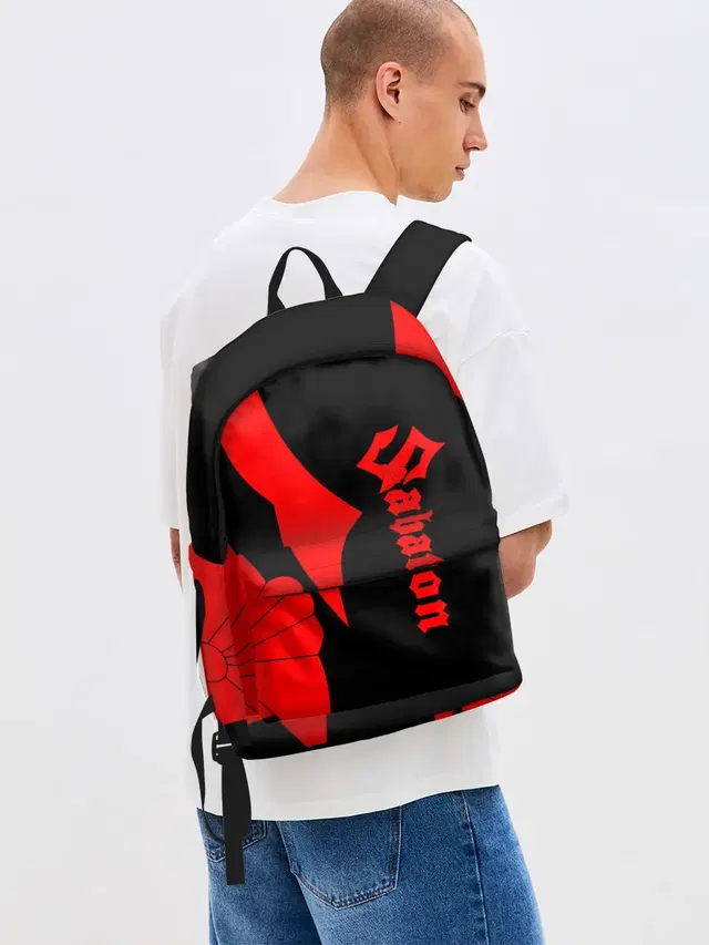 Джинсовый рюкзак с принтом «Logotype»