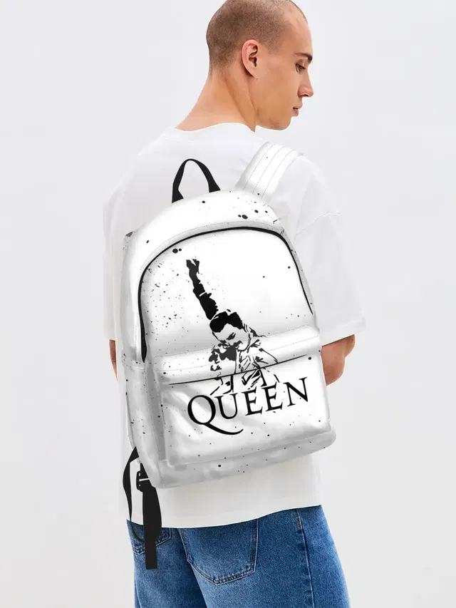 Джинсовый рюкзак с принтом «Freddie Mercury»