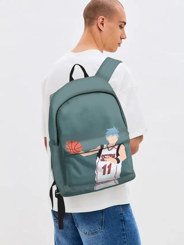 Джинсовый рюкзак с принтом «Tetsuya Kuroko»