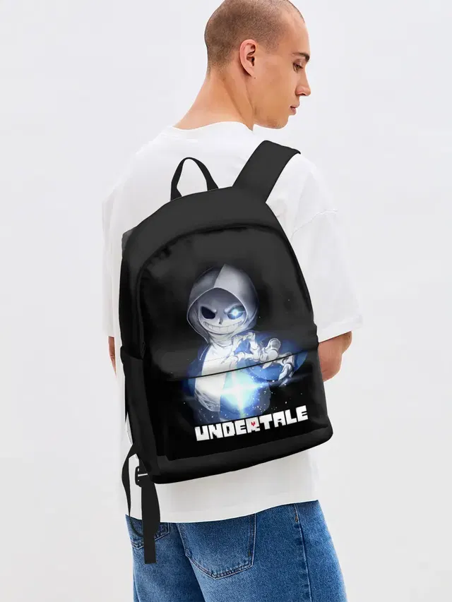 Джинсовый рюкзак с принтом «Hoodie»