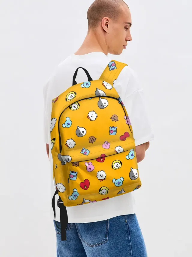 Джинсовый рюкзак с принтом «BTS — BT21»