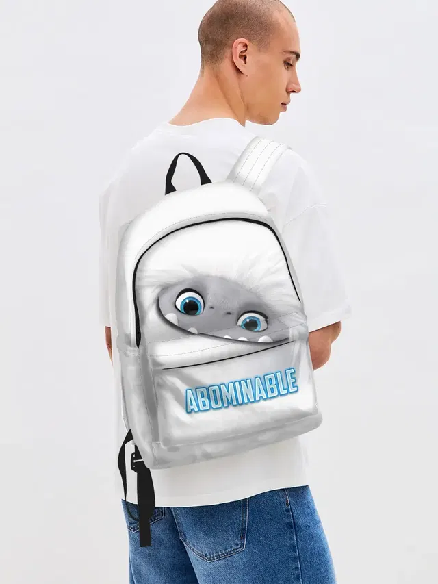 Джинсовый рюкзак с принтом «ABOMINABLE»