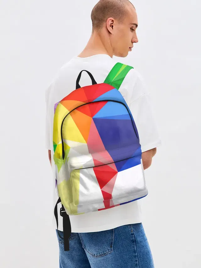 Джинсовый рюкзак с принтом «Background Color»