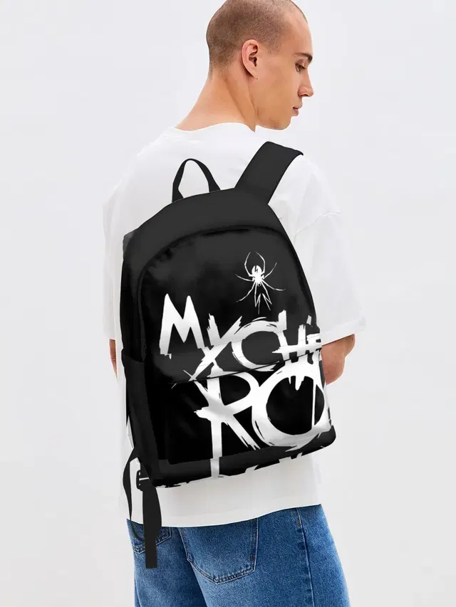 Джинсовый рюкзак с принтом «My Chemical Romance»