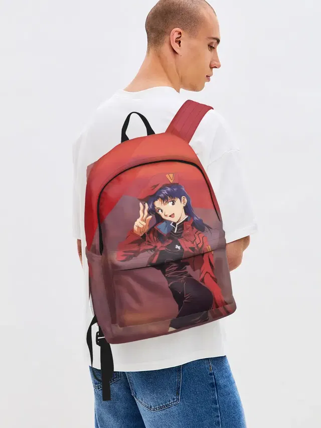 Misato Katsuragi на красном