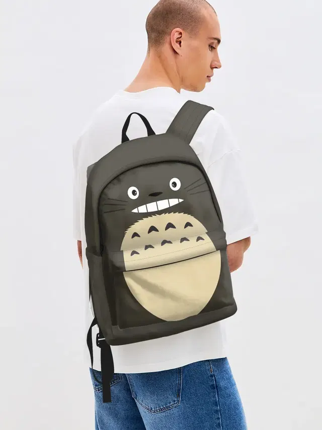 Джинсовый рюкзак с принтом «Totoro»