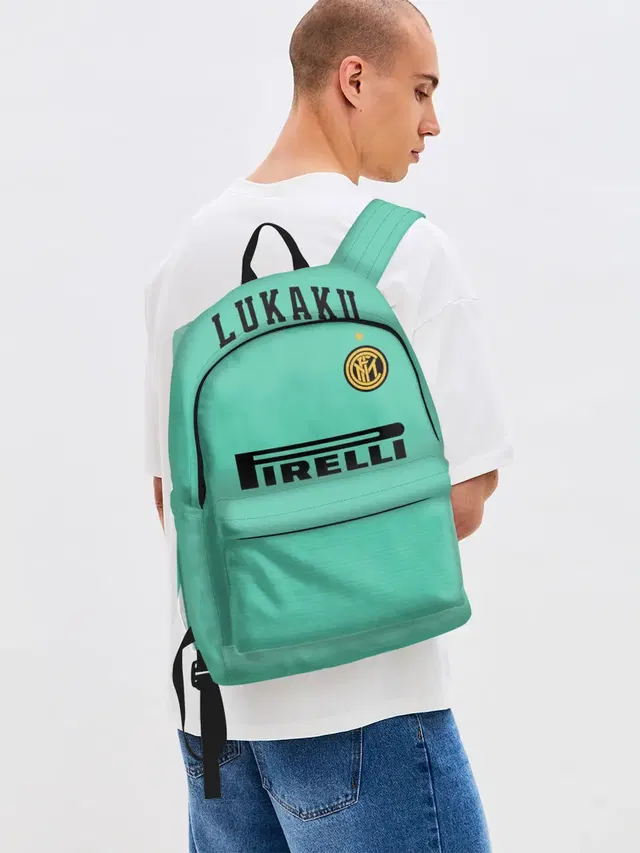 Джинсовый рюкзак с принтом «Lukaku away 19-20»