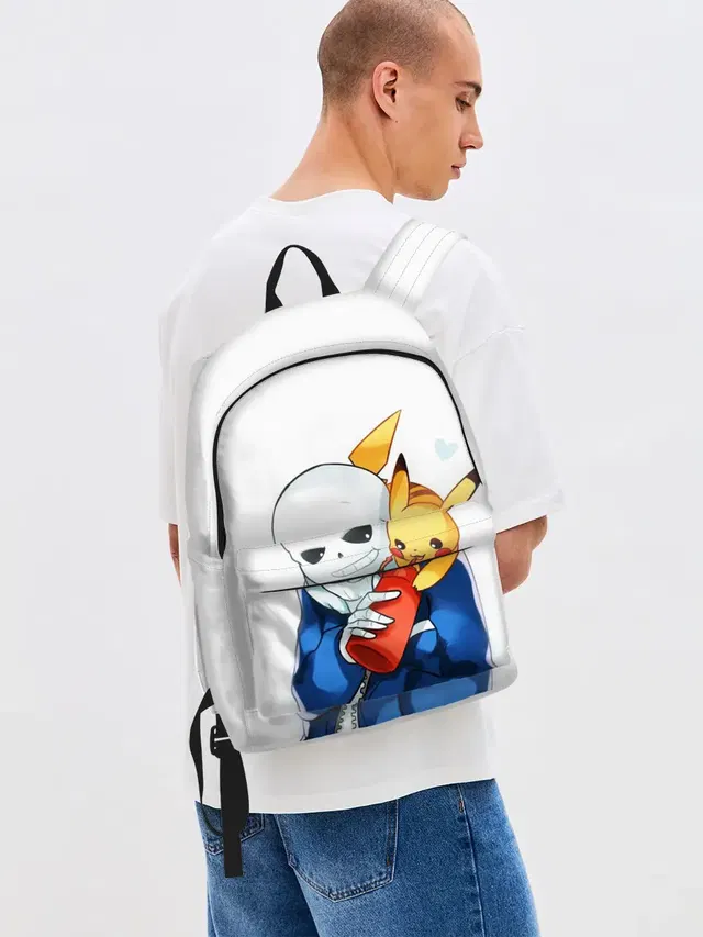 Джинсовый рюкзак с принтом «Pikachu»