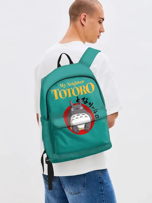 Джинсовый рюкзак с принтом «Мой сосед Тоторо — Totoro»