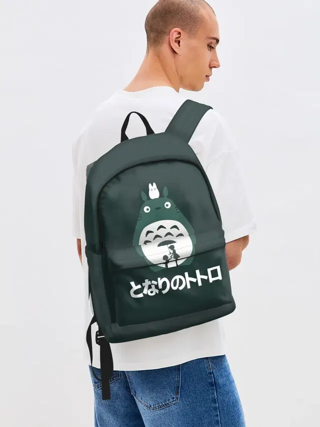 Джинсовый рюкзак с принтом «Satsuki Kusakabe — totoro»