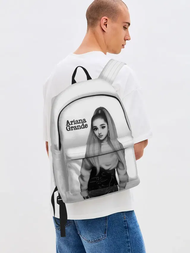 Джинсовый рюкзак с принтом «Ариана Гранде — Ariana Grande»