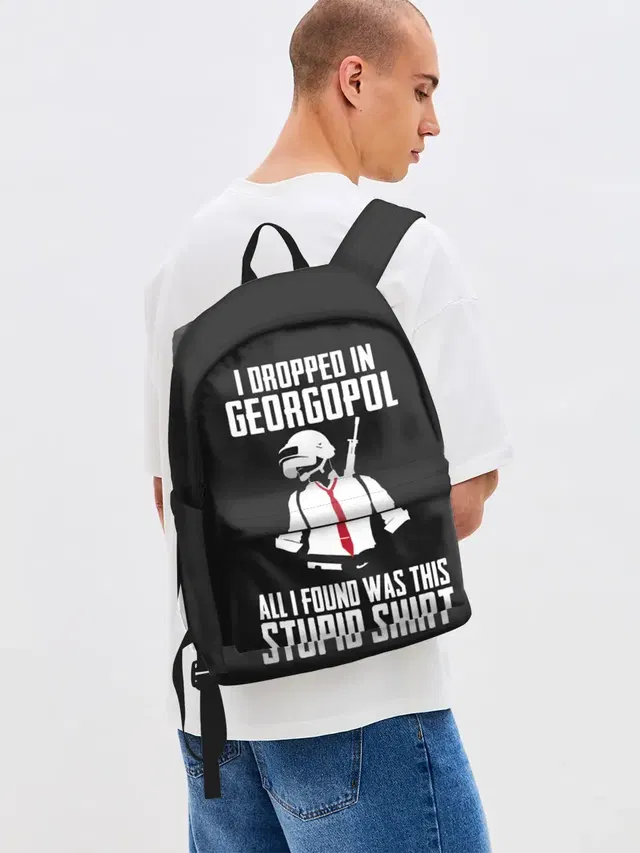 Джинсовый рюкзак с принтом «Georgopol»