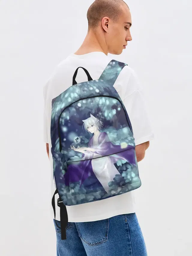 Джинсовый рюкзак с принтом «Tomoe Kamisama»