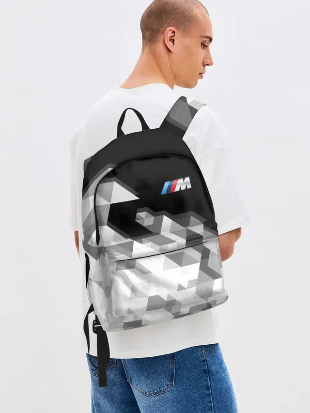 Джинсовый рюкзак с принтом «Geometric pattern»