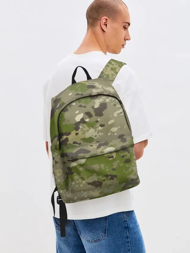 Джинсовый рюкзак с принтом «Другие — CAMOUFLAGE»