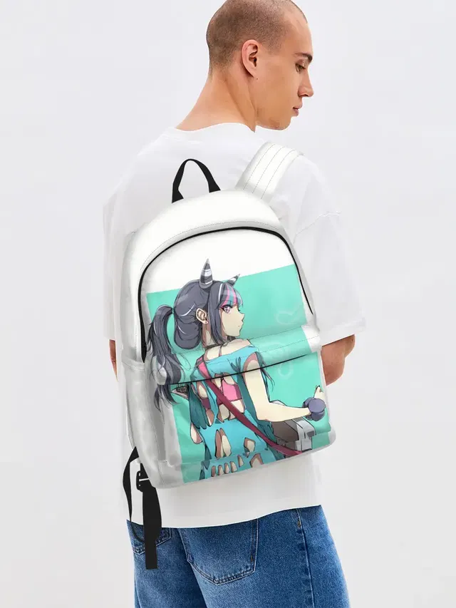 Джинсовый рюкзак с принтом «Ibuki Mioda»